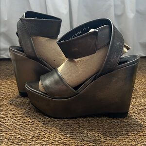 Robert Clergerie Velcro strap wedge Sandals